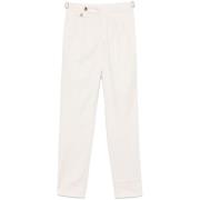 Brunello Cucinelli Beige Byxor med Justerbar Midja White, Herr