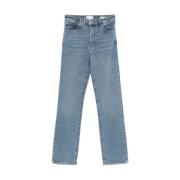 Frame Indigo Blå Denim High-Waisted Jeans Blue, Dam