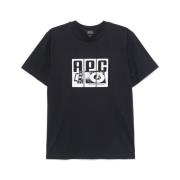 A.p.c. Navy Blue Unisex T-shirt Blue, Herr