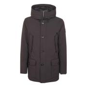 Woolrich Svart Arctic Down Parka Huva Dragkedja Jacka Black, Herr