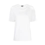 R13 Vit Bomull Crew-neck T-shirt White, Dam