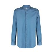 Mazzarelli Denim Shirts Blue, Herr