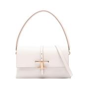 Tod's Stilren Axelväska med Handtag White, Dam