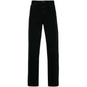 Agolde Svarta Denim Straight Leg Jeans Black, Herr