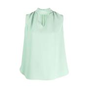 Alberto Biani Mintgrön Cut-Out Blus Green, Dam