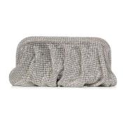 Benedetta Bruzziches Silver Kristall Mesh Clutch Gray, Dam