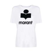 Isabel Marant Étoile Etoile Logo Print T-shirt White, Dam