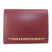 Burberry Vintage Pre-owned Laeder plnbcker Red, Unisex