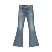 Alexander McQueen Blå Klassiska Fem Fickor Jeans Blue, Dam