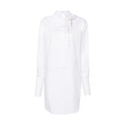 Dries Van Noten Vit Bomull Kristallprydd Skjorta White, Dam