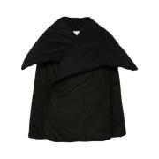 MM6 Maison Margiela Svart Vadderad Wrap Kappa Black, Dam