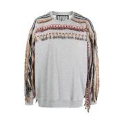 Ritos Broderad Tassel Sweatshirt Gray, Herr