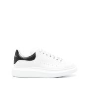 Alexander McQueen Vit Snörad Sneaker med Märkt Häl White, Herr