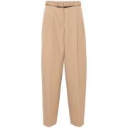 Jil Sander Brun Ullvida Benbyxor Brown, Dam