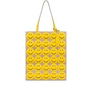 Moschino Smiley Face Fårskinn Handväska Yellow, Dam