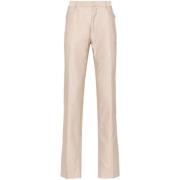 Tom Ford Beige Corduroy Tapered Leg Byxor Beige, Herr