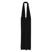 Christopher Esber Svart Halterneck Orbit Slip Klänning Black, Dam