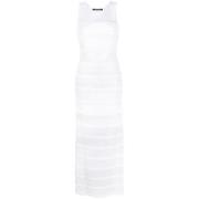 Antonino Valenti Genomskinlig Mesh Maxi Klänning White, Dam