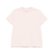 Studio Nicholson Ljusrosa Crew Neck T-shirt Pink, Dam