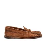 Alexander Hotto Brun Mocka Loafer Lädersula Brown, Dam