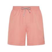 Brunello Cucinelli Laxrosa Beachwear med Dragsko i Midjan Pink, Herr