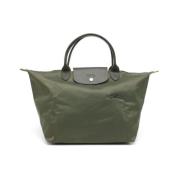 Longchamp Militärgrön Le Pliage Original Tote Green, Dam