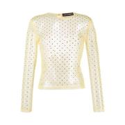 Siedrés Long Sleeve Tops Yellow, Dam