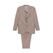 Canali Kashmir Sesam Beige Kostym Set Beige, Herr