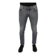 Dolce & Gabbana Logodetalj Skinny Denim Jeans Gray, Herr