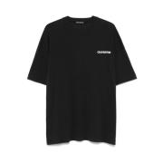 Cole Buxton Svart Logo Print Crew Neck T-shirt Black, Herr