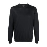 Giorgio Armani Elegant Blå Herr Sweatshirt Blue, Herr