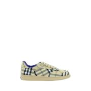 Burberry Tryckta Sneakers med Check Mönster Multicolor, Herr