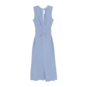 Victoria Beckham Elegant Viola Klänning Blue, Dam