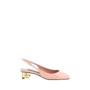 Dolce & Gabbana Modernt läder slingback pumps Pink, Dam