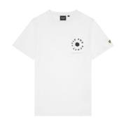 Lyle & Scott SS T-shirts Fotbollshjul Grafisk T-shirt White, Herr