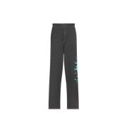 Roberto Cavalli Lejon-Print Flamman Sweatpants Gray, Herr