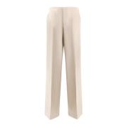 Philosophy di Lorenzo Serafini Satin Wide Leg Byxa Beige, Dam