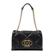 Love Moschino Vår/Sommar Kvinnors Medium Väska Black, Dam