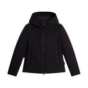 Woolrich Tech SoftShell huva parka med anddun Black, Herr