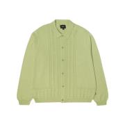 HUF Jacquard Stickad Topp i Pistage Green, Herr