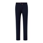 Kiton Ull Chino Byxor Blue, Herr