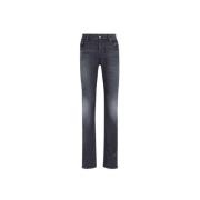 Roberto Cavalli Orm-broderade Slim-Fit Jeans Black, Herr