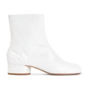 Maison Margiela Vita Pärlemor Tabi Ankelstövlar White, Dam