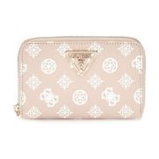 Guess Laurel Large Zip Plånbok Sand Logo Pink, Dam