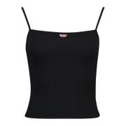 Diesel Räfflad Stretch Tanktop Black, Dam