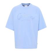 Carlo Colucci Premium 3D Logo Oversize T-Shirt Blue, Herr