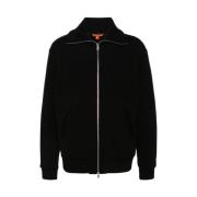 Barena Venezia Svart Zip-Up Ullblandning Tröja Black, Herr