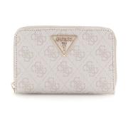 Guess Laurel Small Zip Plånbok med Dove Logo Pink, Dam