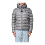 Blauer Eco Nylon Pufferjacka Gray, Herr