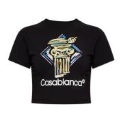 Casablanca Kort T-shirt Black, Dam